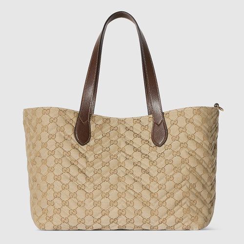 Gucci Ophidia Soft Tote – GG Monogram Quilted Canvas