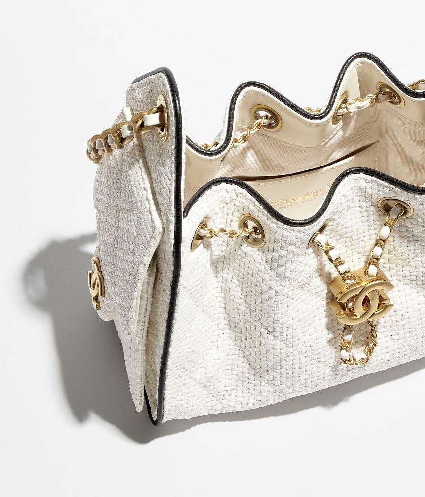 Chanel 25 Raffia Mini Handbag – Blanc Côte d'Azur – LUXE LIVING