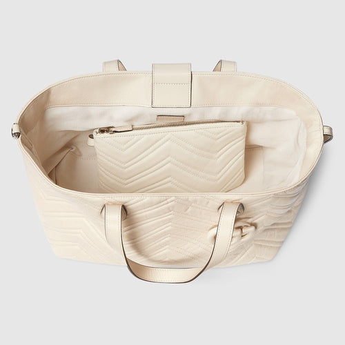 Gucci GG Marmont Matelassé Tote – Crème Élite
