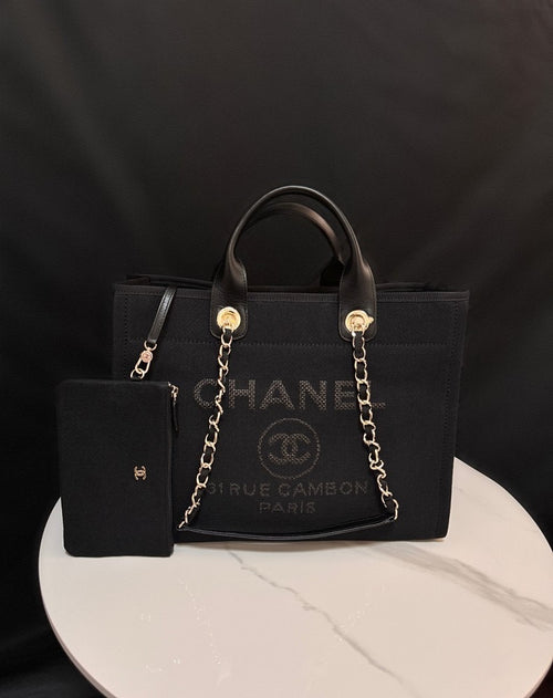 Chanel Deauville Chain Tote – Noir Atelier