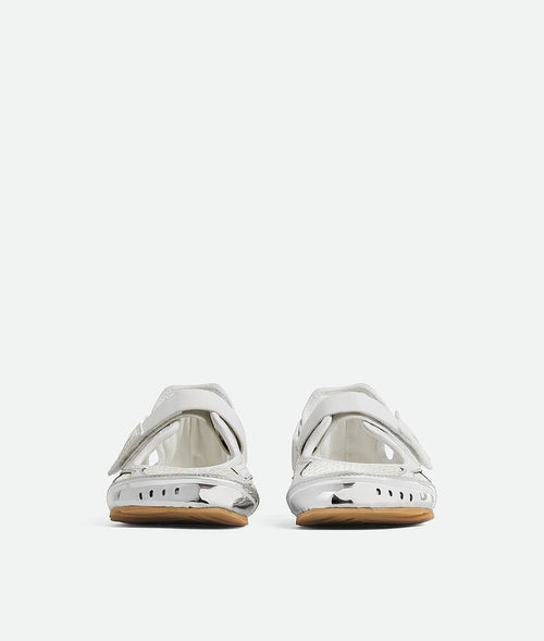 Bottega Veneta Orbit Flash Mary-Jane Sneaker – Bianco Futuro