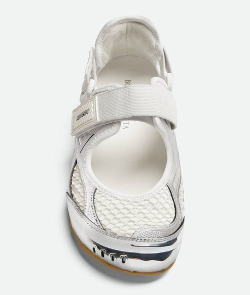 Bottega Veneta Orbit Flash Mary-Jane Sneaker – Bianco Futuro