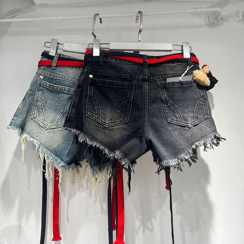 Teddy Playhouse Distressed Denim Shorts