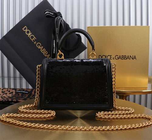 Dolce & Gabbana Devotion Sequin Mini Top-Handle Bag – Sacred Heart Edition