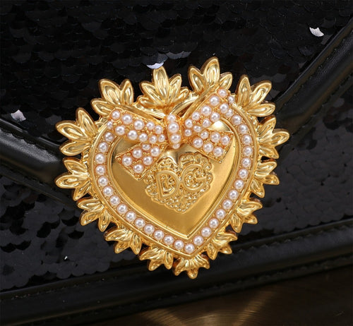 Dolce & Gabbana Devotion Sequin Mini Top-Handle Bag – Sacred Heart Edition