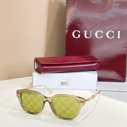 Gucci Crystal-Embellished Square Frame Sunglasses – Multiple Colors