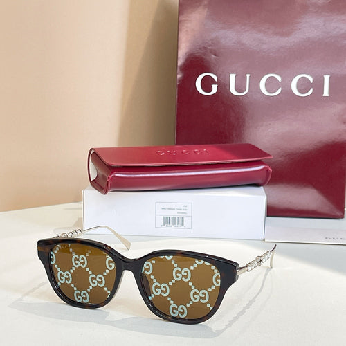 Gucci Crystal-Embellished Square Frame Sunglasses – Multiple Colors