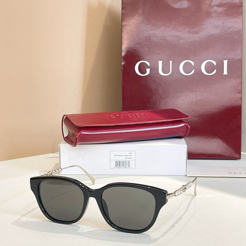 Gucci Crystal-Embellished Square Frame Sunglasses – Multiple Colors