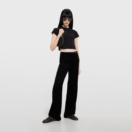 Gucci Ace Black Leather Web Sneakers