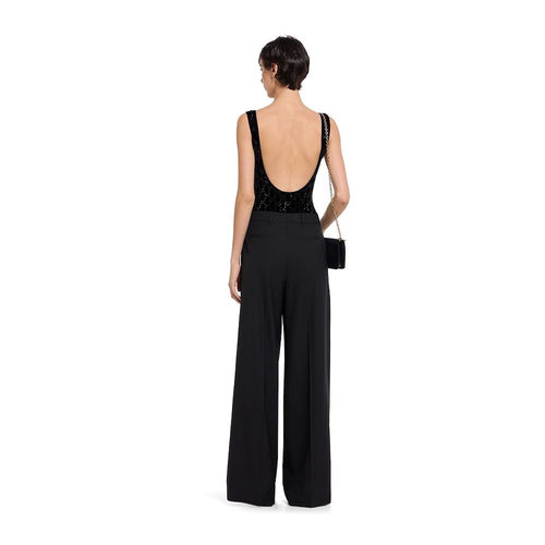 Gucci GG Velvet Monogram Bodysuit – Noir