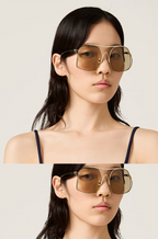 Miu Miu Oversized Geometric Sunglasses — Couture Glam Collection