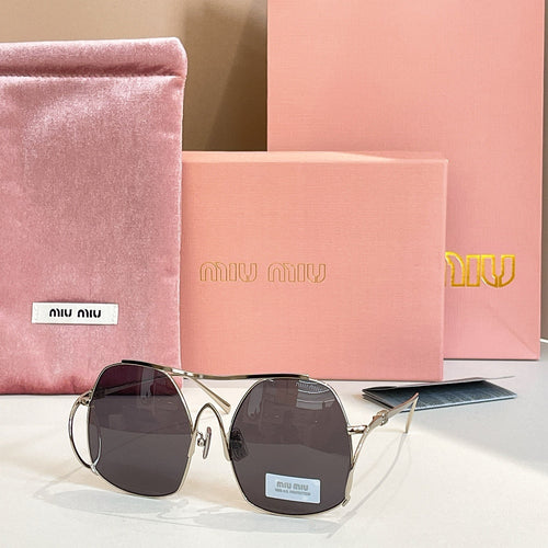 Miu Miu Oversized Geometric Sunglasses — Couture Glam Collection