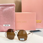 Miu Miu Oversized Geometric Sunglasses — Couture Glam Collection