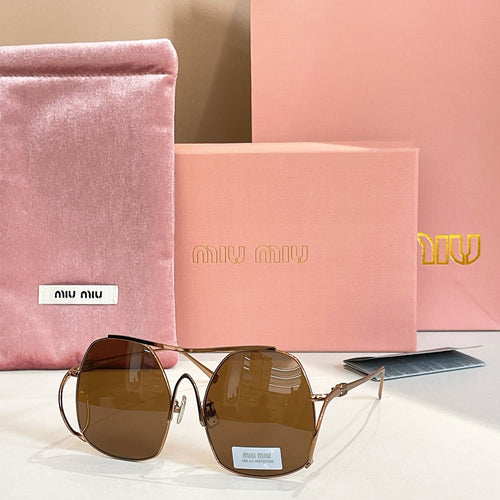 Miu Miu Oversized Geometric Sunglasses — Couture Glam Collection