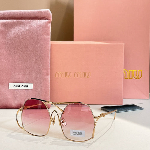 Miu Miu Oversized Geometric Sunglasses — Couture Glam Collection