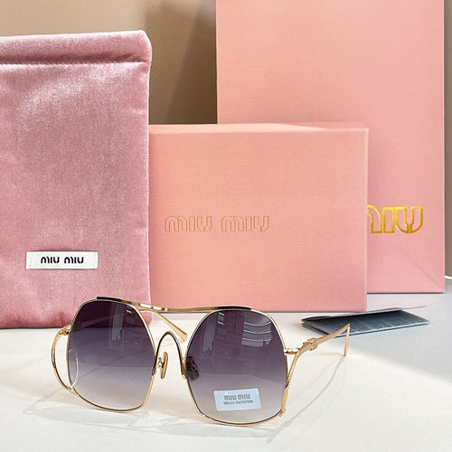 Miu Miu Oversized Geometric Sunglasses — Couture Glam Collection
