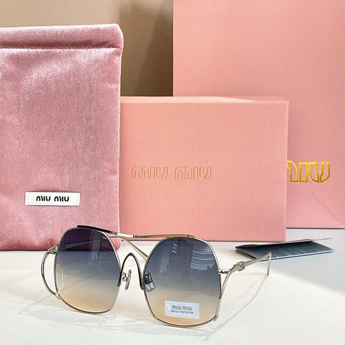 Miu Miu Oversized Geometric Sunglasses — Couture Glam Collection