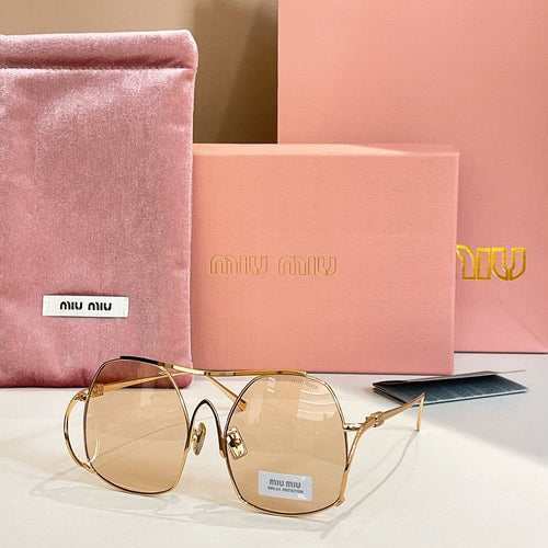 Miu Miu Oversized Geometric Sunglasses — Couture Glam Collection