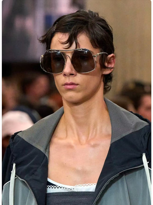 Miu Miu Oversized Geometric Sunglasses — Couture Glam Collection