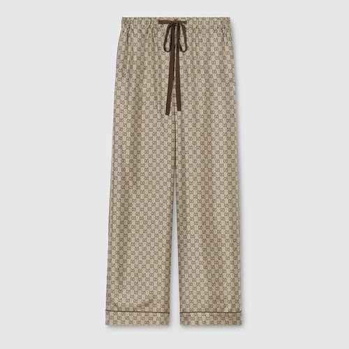 Gucci Monogram Silk Pajama Set