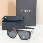 Chanel Oversized Shield Sunglasses