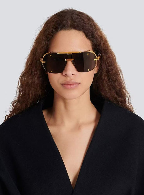Balmain Architect Shield Sunglasses