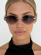 Bvlgari Serpenti Éclat Rimless Sunglasses