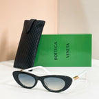 Bottega Veneta Intrecciato Cat-Eye Sunglasses