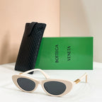 Bottega Veneta Intrecciato Cat-Eye Sunglasses