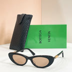 Bottega Veneta Intrecciato Cat-Eye Sunglasses