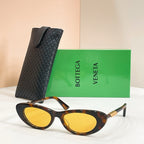 Bottega Veneta Intrecciato Cat-Eye Sunglasses