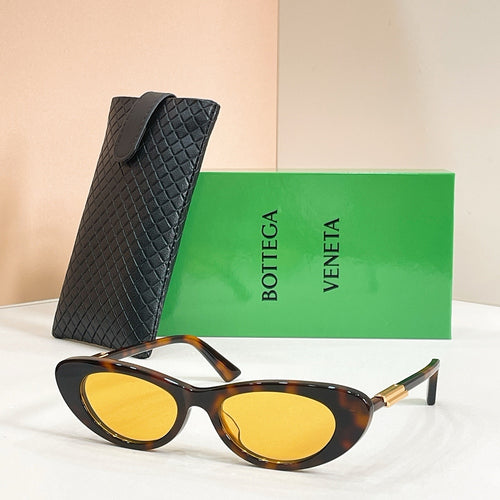 Bottega Veneta Intrecciato Cat-Eye Sunglasses