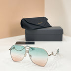 Dolce & Gabbana Oro Struttura Aviator Sunglasses
