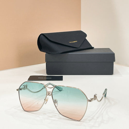 Dolce & Gabbana Oro Struttura Aviator Sunglasses
