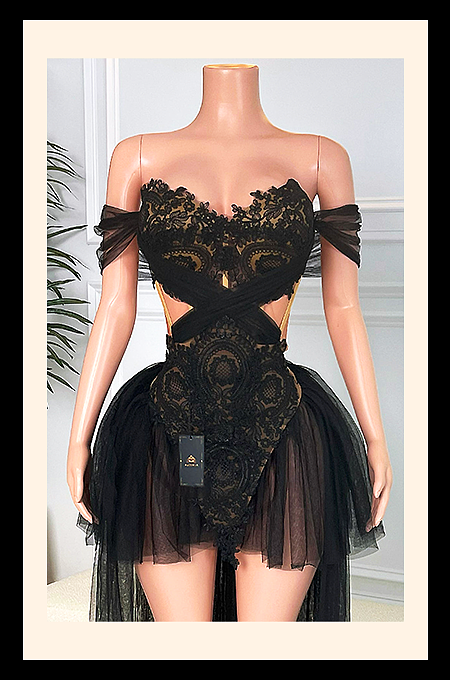 Enchanté Tulle & Lace Corset Gown Set