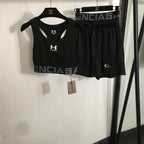 Balenciaga High Waist Shorts Set
