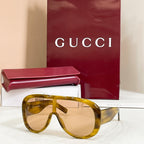 Gucci Obsidian Visor Oversized Sunglasses