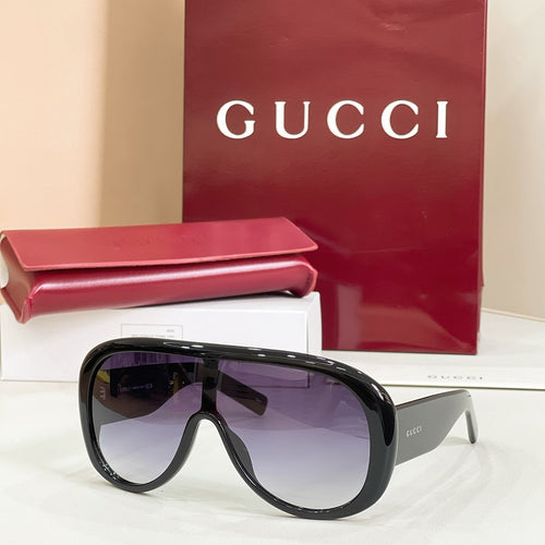 Gucci Obsidian Visor Oversized Sunglasses