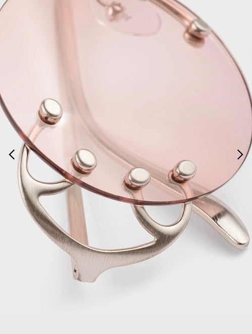 Prada Aurelia Stud Rimless Sunglasses