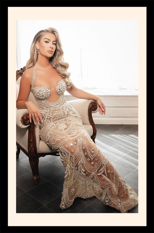 Astrella Halter Gown – Crystalized Evening Couture