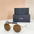 Prada Aurelia Stud Rimless Sunglasses