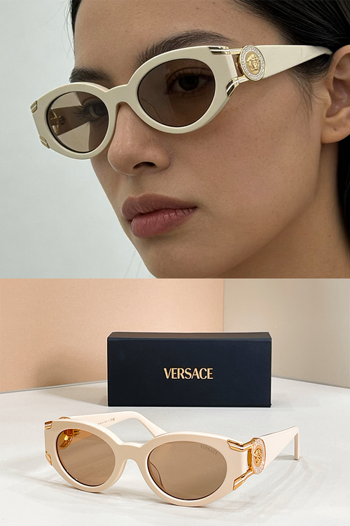 Versace Medusa Dominion Oval Sunglasses