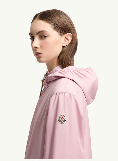 Moncler “Fegeos” Rosé Airlight Hooded Jacket