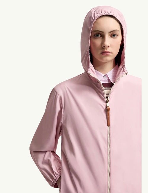 Moncler “Fegeos” Rosé Airlight Hooded Jacket