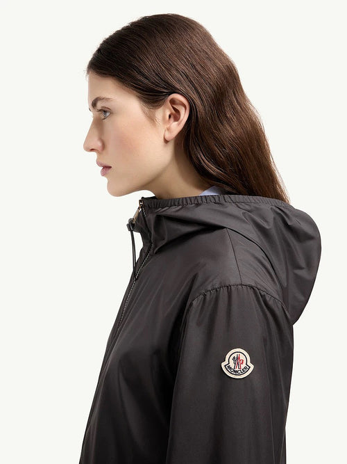 Moncler “Fegeos” Noir Airlight Hooded Jacket
