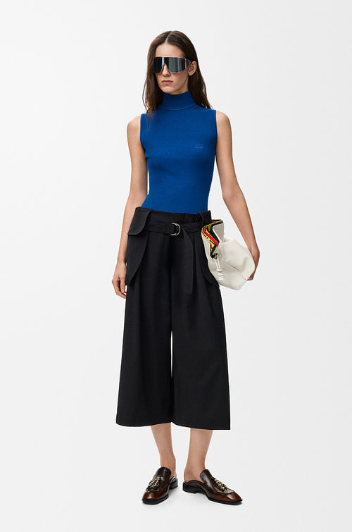 Loewe Anagram Sculpt Knit Turtleneck Top