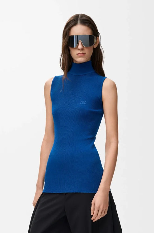 Loewe Anagram Sculpt Knit Turtleneck Top