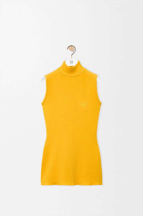 Loewe Anagram Sculpt Knit Turtleneck Top — Soleil