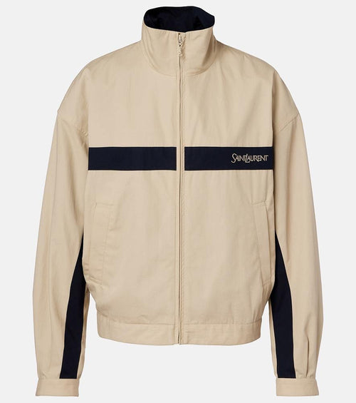 Saint Laurent Riviera Stripe Windbreaker Jacket