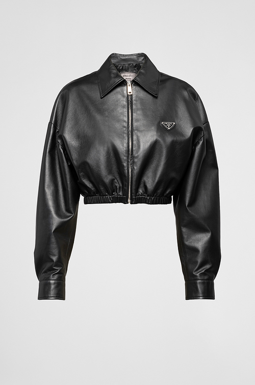 Prada Cropped Leather Jacket